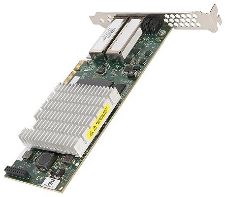 Brrnoo Adaptador de Servidor 10GB 2 Puertos SFP PCI Express X8 Plug and Play Indicador LED Tarjeta de Red PCIe para ProLiant DL360e DL360p, Adaptador de Servidor Ethernet, Adaptador de Servidor
