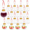 Fituenly Bouteille d'eau Ronde Transparente de 50 ML pour décoration de Noël, Boules de Noël remplies de Boissons alcoolisées, décoration de Bouteille d'eau pour fête