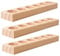 WishesMar 3 Stück 6 Slots Ätherisches Öl Halter Regal aus Holz - Bietet Platz für 5-15 ml ätherisches Öl-Flaschen - Aufbewahrungs Ständer Gestell Organisator für Ätherische Öle und Duftöle