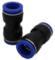 CNCTEC IQS Lot de 4 raccords de tuyau pour tuyau pneumatique 16 mm droit Connecteur pneumatique Connecteur d'air comprimé