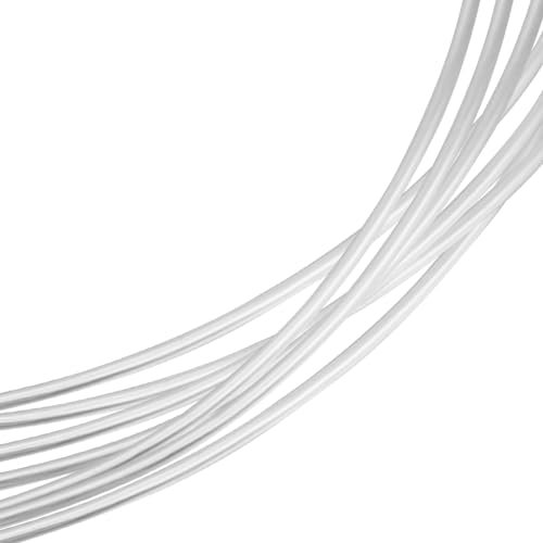 Beebeecraft Alambre de Plata de Calibre 0.8 de 20 mm Alambre de Plata de Ley 925 Alambre Redondo de 1 M para Joyería Artesanal con 2 Piezas de Paño de Pulido de Gamuza para Envoltura de Alambre