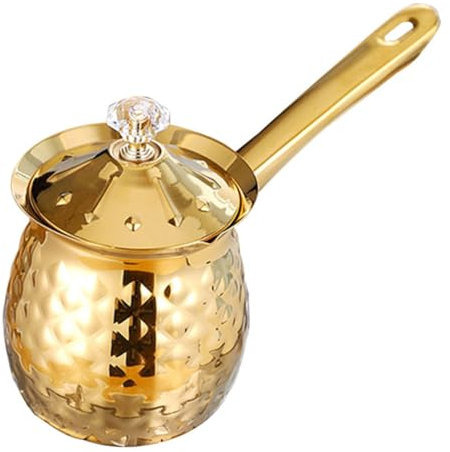 Milisten Stainless Steel Pot Sharp-mouthed Flower Cup for Milk Frothing Heat-Resistant for Kitchen