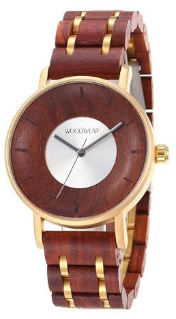 woodwear Holzuhr Unisex (Sonnenauge, Sandelholz)