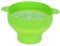 ANKROYU Popcorn Bowl, Collapsible Silicone Microwave Hot Air Popcorn Popper Bowl with Lid Handles, Popcorn Bucket, Folding Silicone Popcorn Maker Bowl (With handle-green)