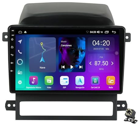 OAUSZC Nf1/1+32g, 9 Android 13 Autoradio para Chevrolet Captiva I 1 2006-2011 Radio Coche Carplay Estéreo con Navegación GPS/4G/Wifi/Bluetooth/FM RDS/Controles del Volante+Cámara Trasera