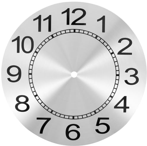 Garneck Zifferblatt Für Wanduhr Runde Uhrenscheibe Stabil Und Langlebig DIY Uhr Zubehör Minimalistisches Design Für Heim Und Büro