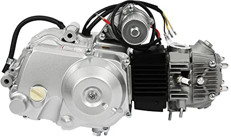 Motor para ATVs Motor Kit Semi Auto Electric Start w/Reverse para ATV QUAD GO KART 4 tiempos 125CC Plata 48 x 36 x 30 cm
