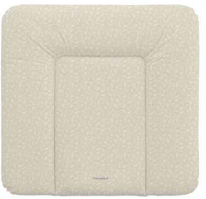 TRÄUMELAND - Wickelauflage Garden | Wasserabweisende und abwischbare Wickelauflage mit floralen Design |Wickeltischauflage ausThermo-Vlies und phtalatfreie PVC. 75x75 cm