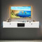 XDCXYD Small TV Stand TV Cabinet Floating TV Stand Wall Mounted Living Room Small Size TV Cabinet Media Console With Cable Holes(80 * 23 * 23CM)
