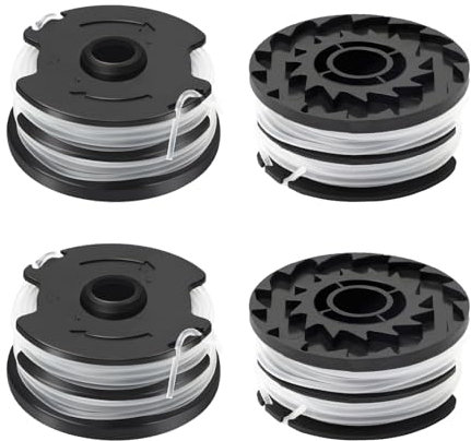 CHIHOLEN Filo per Tagliabordi Bobine Compatibili con Parkside TLP-01,Bobina di ricambio per Decespugliatore Adatto per Parkside PRTA 20-Li A1/B1/B2/C3,PRT 300 A1,PRT 550 A1/A3,Ø1,6mm-8,3m(4 Bobina)