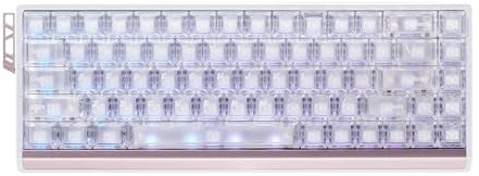 ATK 68 RX Hall Effect Gaming Keyboard, 65% 68-Key Esports Mechanical, Adjustable Magnetic Actuation 0.005–3.3 mm in 0.001 mm Steps, Tray-Mount with Aluminum Plate (White, Wolf Switch)