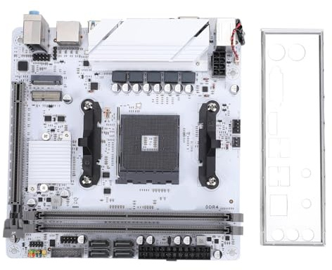 Vikye Placa Base B450 Gaming ITX, M.2, SATA 3.0 6Gb/s, USB 3.0, VGA/HDMI, Soporte de Memoria DDR4 de Doble Canal NVME PCIe 3.0 Apto para Core I3 I5 I7