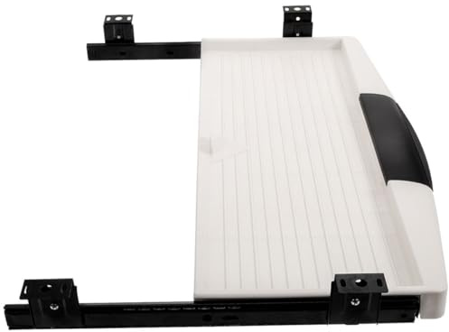 Ciieeo Bandeja para Teclado para Aliviar Fatiga en Muñecas y Hombros de Plástico Negro Ángulo Ergonómico Soporte Extraíble Debajo del Escritorio para Oficina