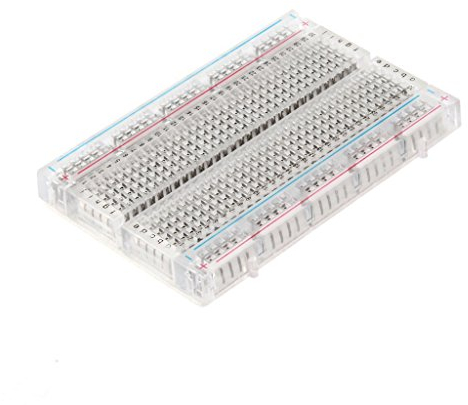 Mini Solderless Breadboard Transparent Material with 400 Points 83 x 55 mm Pack of 1