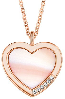 s.Oliver Damen-Ketten mit Anhänger Silber_vergoldet Perlmutt 2021028