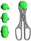 La Croquetera Color Verde Multiuso con 4 moldes Intercambiables para masas-para croquetas, albóndigas, Bolas, sushi-100% español : Patentado y Fabricado en España, 1 utensilio