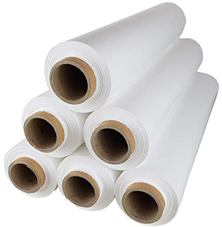 Freiziel® 6 Rollen Beste-Folie Stretchfolie 23my 500mm - 2,5kg Palettenfolie Handfolie Wickelfolie (Weiß)