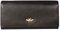 Mala Leather , Damen Brieftasche Geldbörse Schwarz schwarz/red Large
