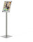 Betriebsausstattung24® Infoständer Bodenaufsteller | Menüboard | Aluminium | Hoch- und Querformat | Höhe: 80,0 cm | DIN A4 (21,0 x 29,7 cm)