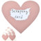 AIBAOBAO 50 Stück Rubbelaufkleber Herz Rubbellose Aufkleber, Scratch Sticker für Überraschung Geschenk Sich Entschuldigen Romantisch Valentinstag, DIY Scratch Off Label Card 8x7cm(Roségold)