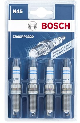 Bosch ZR6SPP3320 (N45) - Spark Plugs Double Platinum - Set of 4