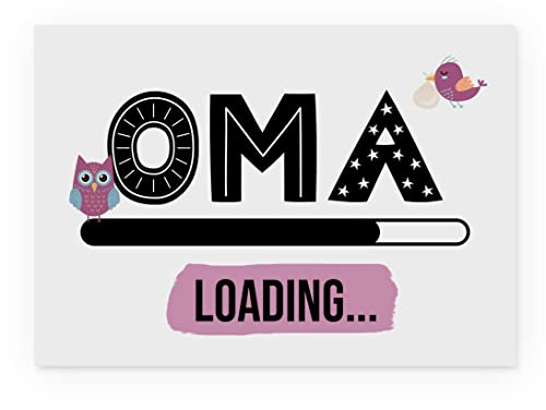 Nastami Postkarte Schwangerschaft verkünden LOADING (Oma)