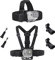 QIMEI-SHOP Chest Strap Mount for Action Camera Adjustable Head Strap Camera Mount Chest Mount Harness with J-Hook Compatible with Gopro Hero 9/8/7/6/5