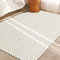 Teppich mädchen deko Zimmer Teenager schalldämmung Teppich Gelb-weißer, moderner, gestreifter Design-Wohnzimmer-Schlafzimmer-Teppich Kinder Zimmer Teppich mädchen 160x230cm