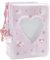 7,6 cm Mini-Fotoalbum, 40 Taschen, Fotokartenhalter, Liebesherz, hohl, Fotokartenhalter