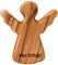 Kassis Geschenkartikel Olivenholz-Schutzengel - Handgefertigte Engel-Figur aus Bethlehem - Schutzengel-Glücksbringer - (Viel Erfolg) - (1 Stück)