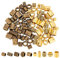 nbeads 100 Stück 10 Stile Legierung Haarperlen, 2 Farben Tibetischer Stil Europäische Perlen Großes Loch Bartperlen Antike Spacer Perlen Dreadlock Perlen für Schmuck Herstellung, Loch: 3.5~8.5mm