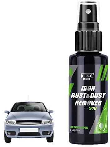 GIMOCOOL Eliminador de Hierro de 50/100 ml para Detalles de automóviles | Removedor de Hierro para el Cuidado del automóvil - Aerosol para Quitar el Polvo y el óxido de Iron Fallout para Llantas