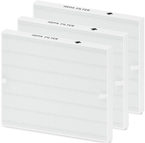 3-Pack Airmega AP-1512HH Filter Set Replacement for Coway AP-1512HH and 200M Air Purifiers, Only 3 True HEPA H13 Filters