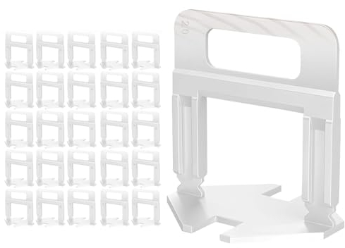 Clip di livellamento per piastrelle,Sistema di livellamento piastrelle Piastrel,Di Livellamento Delle Piastrelle,2 mm 100 pezzi Sistema di livellamento per piastrelle Distanziatori per piastrelle
