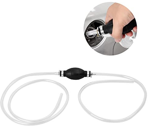 Bomba Sifón Manual, Kit de Bomba de Combustible de 2 m para Combustible automóviles Gasolina,Aceite, líquido, Agua, Tanque Pescado, disolvente, Bomba Manual de Combustible, Manual Bomba Gasoil