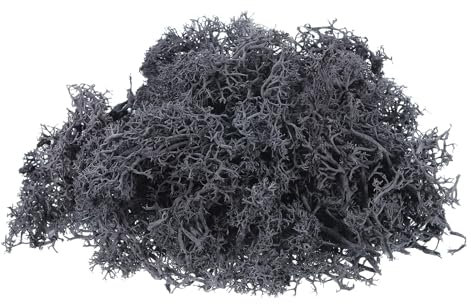 PATIKIL 1.8 OZ Finto Muschio Conservato Renna Muschio Artificiale Muschio Lichene Centrotavola Decoro Finta Muschio per Vaso Piante Natale Artigianato Grigio