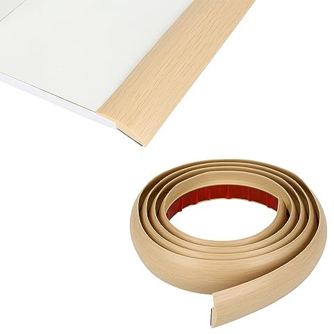 Übergangsprofil PVC Ausgleichsprofil,Teppichfliesen Abdeckleiste,Übergangsschiene Anpassungsprofil,Unebene Bodenbelag Abschlussleisten, HöhenAusgleich5MM X Länge3M