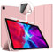 VAGHVEO Custodia per iPad Pro 11 Pollici M4 2024, iPad Pro 11 Pollici 5a Generazione Custodia Ultra Sottile Intelligente con Cover Posteriore in TPU Morbidoo, Funzione Sleep/Wake Automatica, Rosa