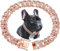 haoyueer Dog Collar with Bling, Glitter Rhinestone Sparkly Diamond Metal Necklace Cuban Link Cat Collars for Small Medium Large Pet Dogs Puppy (Rose Gold, 18 Inches)