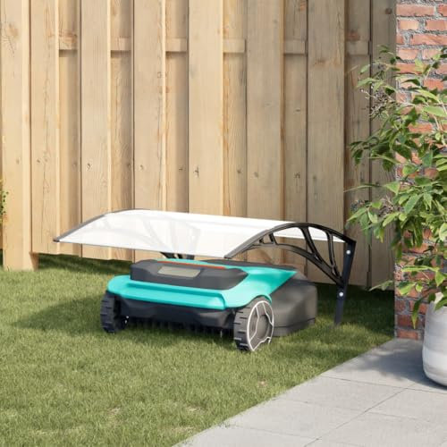 CFODOJ Home & Garden,Mähroboter Garage Schwarz 80x101x46cm