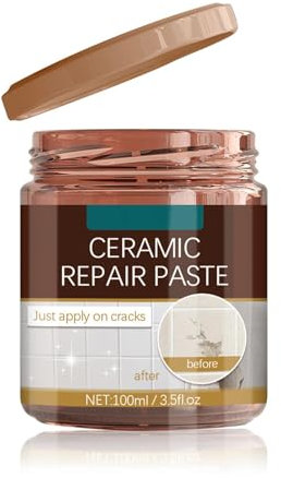 Pasta di riparazione per lavelli in porcellana,Pasta di riparazione per piastrelle smaltate per pavimenti graffi, Riparazione di crepe, fori e graffi | Risolvi rapidamente schegge di piastrelle, crepe