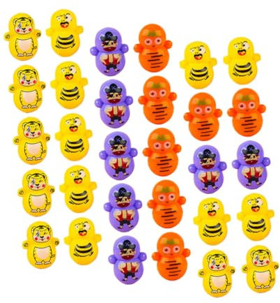 JOINPAYA 60pezzi Mini Tumbler Toys Giocattoli Wobbling per Decorazioni Scrivania Filler per Sacchetti e