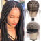 PORSMEER Braided Perücken kappe Extensions für Crochet Braids,Lace Braided Perücke mit Babyhaar geeignet für Crochet Wig,Natürlich klebstofffreie Zöpfe Häkelperücken Kappen für Frauen (113 Sections)