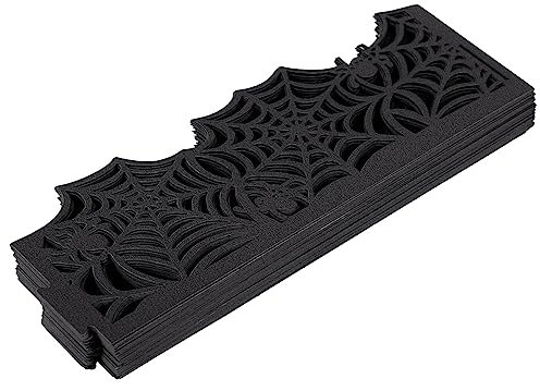ABOOFAN Halloween-kerzenverpackungen Aus Papier 50 Stück Spinnennetz -Kerzen-lampenschirm Dekorative Lichtkerzenverpackung Für Dekorationen