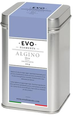 Evo Elements Algino 500g Alginato de sodio para esfera en cocina y bar