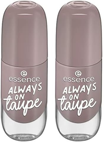 essence gel nail colour, Nagellack, Nr. 37, Grau, langanhaltend, Expressergebnis, schnelltrocknend, glänzend, farbintensiv, acetonfrei, vegan, ohne Mikroplastikpartikel, ohne Parfüm, 2er Pack (8ml)