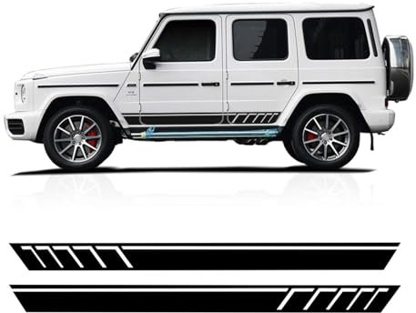 LeLeD Karosserie Kofferraum Dekoration Aufkleber Taille Linien Aufkleber Tür Seitendekor Aufkleber für Mercedes Benz G63 AMG G Classe 2019
