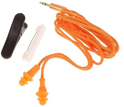 Wired Earplug Headphones - Noise Isolating Ear Plugs | with Clips 100dB Soundproof Earphones for Meetings Concerts Noisy Environment Labor Protection Airplane Job Site, Industrial Safety