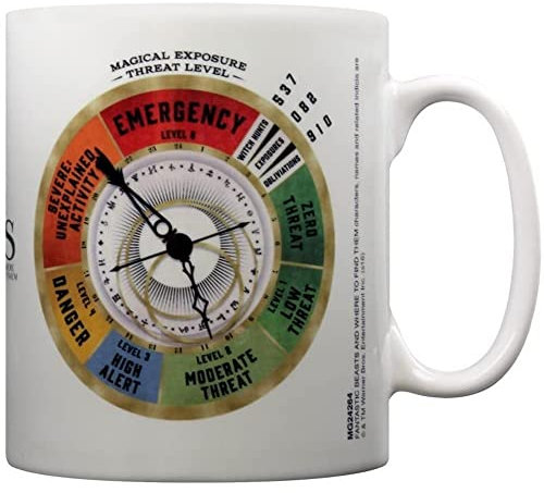Les Animaux Fantastiques MG24264 Fantastic Beasts - Threat Level - Mug, Céramique, Multicolore, 11 oz/315 ml