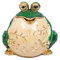 QIFU - Handbemalte emaillierte Schmuckschatulle, Frosch-Stil, dekorativ, aufklappbar, einzigartiges Geschenk für Heimdekoration.